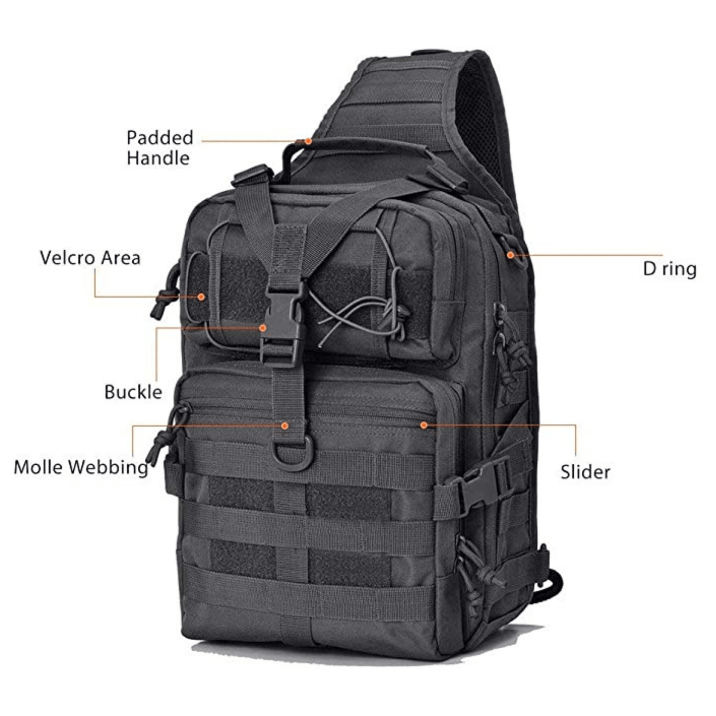 Tactical 15L Medium Sling Range Bag — Rebel Alienz Vegas