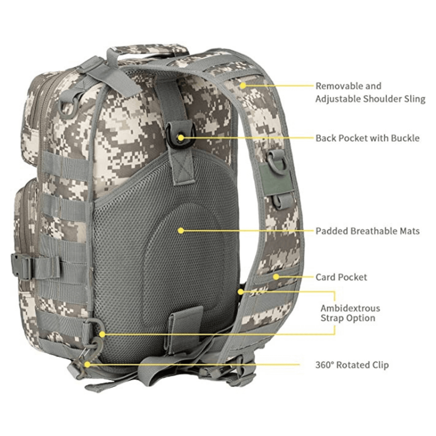 Tactical 15L Medium Sling Range Bag — Rebel Alienz Vegas