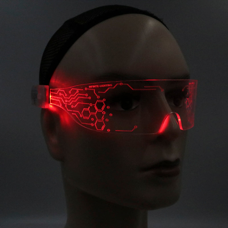 2025 NEW Product Rave LED Neon Light Up Glasses Cyberpunk — Rebel Alienz Vegas