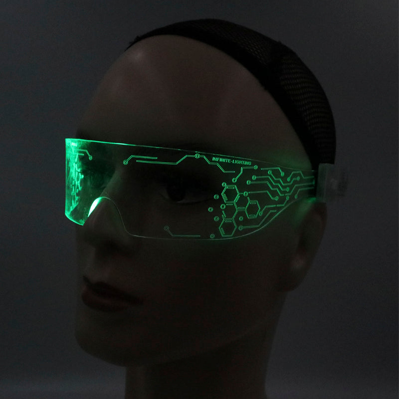 2025 NEW Product Rave LED Neon Light Up Glasses Cyberpunk — Rebel Alienz Vegas