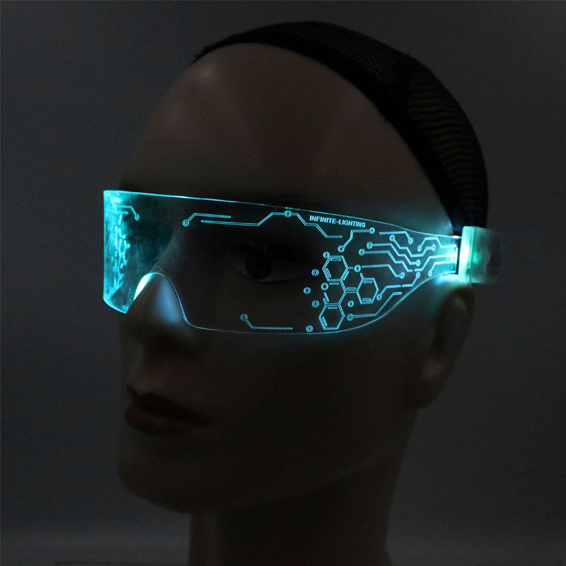 2025 NEW Product Rave LED Neon Light Up Glasses Cyberpunk — Rebel Alienz Vegas