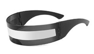 DLLCP01 Cyberpunk 2077 Futuristic Cyclops Cyber Punk Sunglasses — Rebel Alienz Vegas