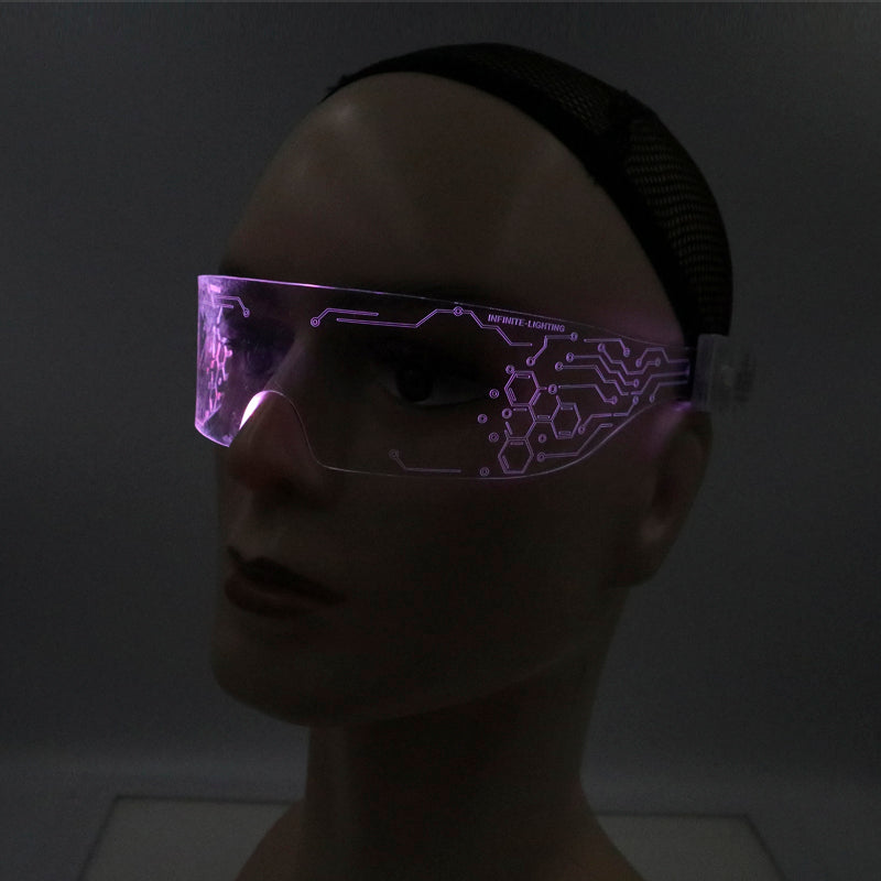 2025 NEW Product Rave LED Neon Light Up Glasses Cyberpunk — Rebel Alienz Vegas