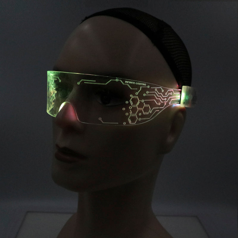 2025 NEW Product Rave LED Neon Light Up Glasses Cyberpunk — Rebel Alienz Vegas