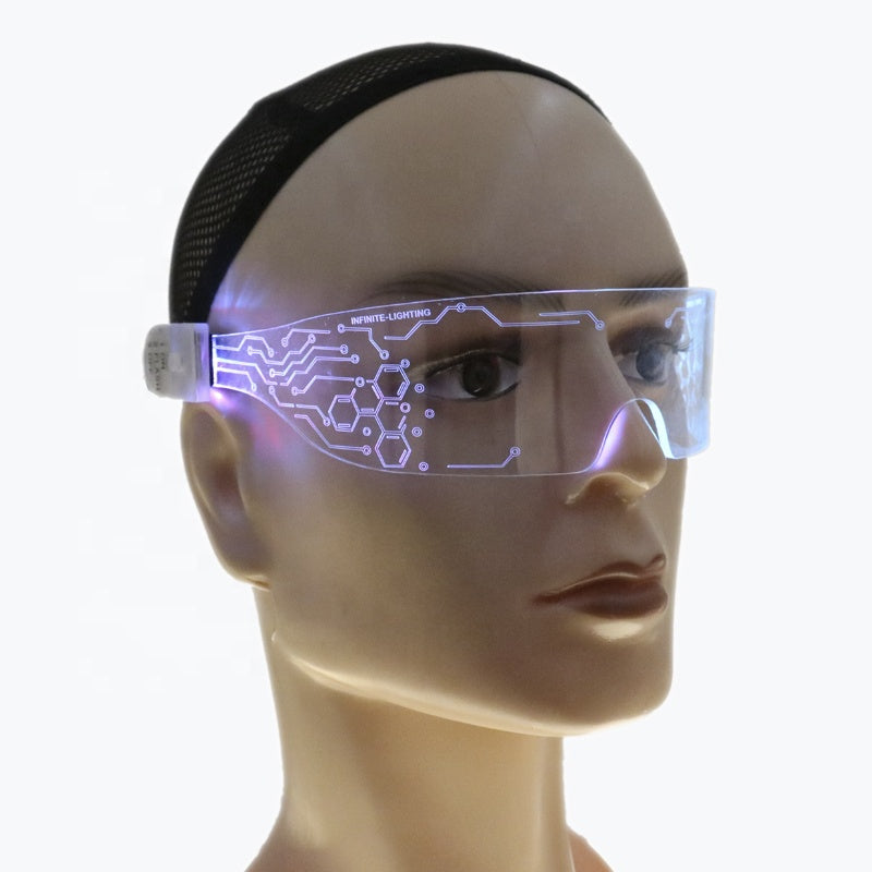 2025 NEW Product Rave LED Neon Light Up Glasses Cyberpunk — Rebel Alienz Vegas