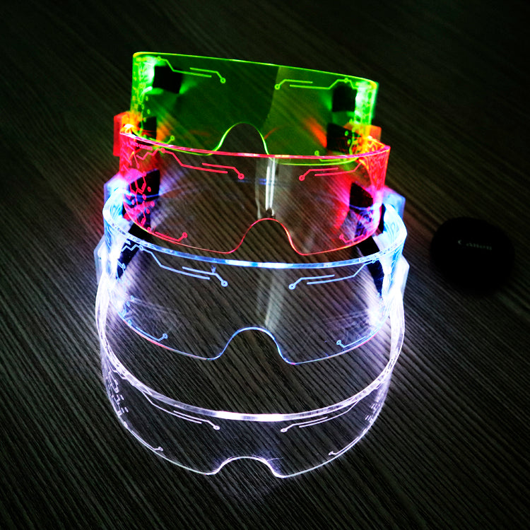 2025 NEW Product Rave LED Neon Light Up Glasses Cyberpunk — Rebel Alienz Vegas