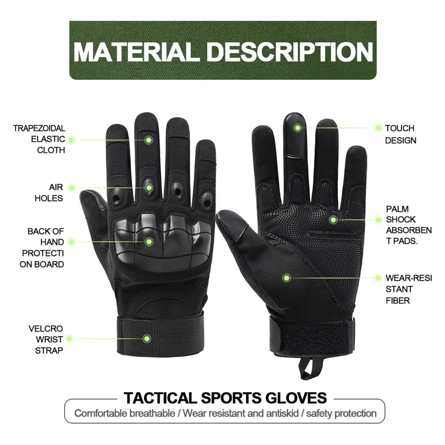 Airsoft Gloves for Sports, Paintball, and Motorcycling Touchscreen Fingertip — Rebel Alienz Vegas