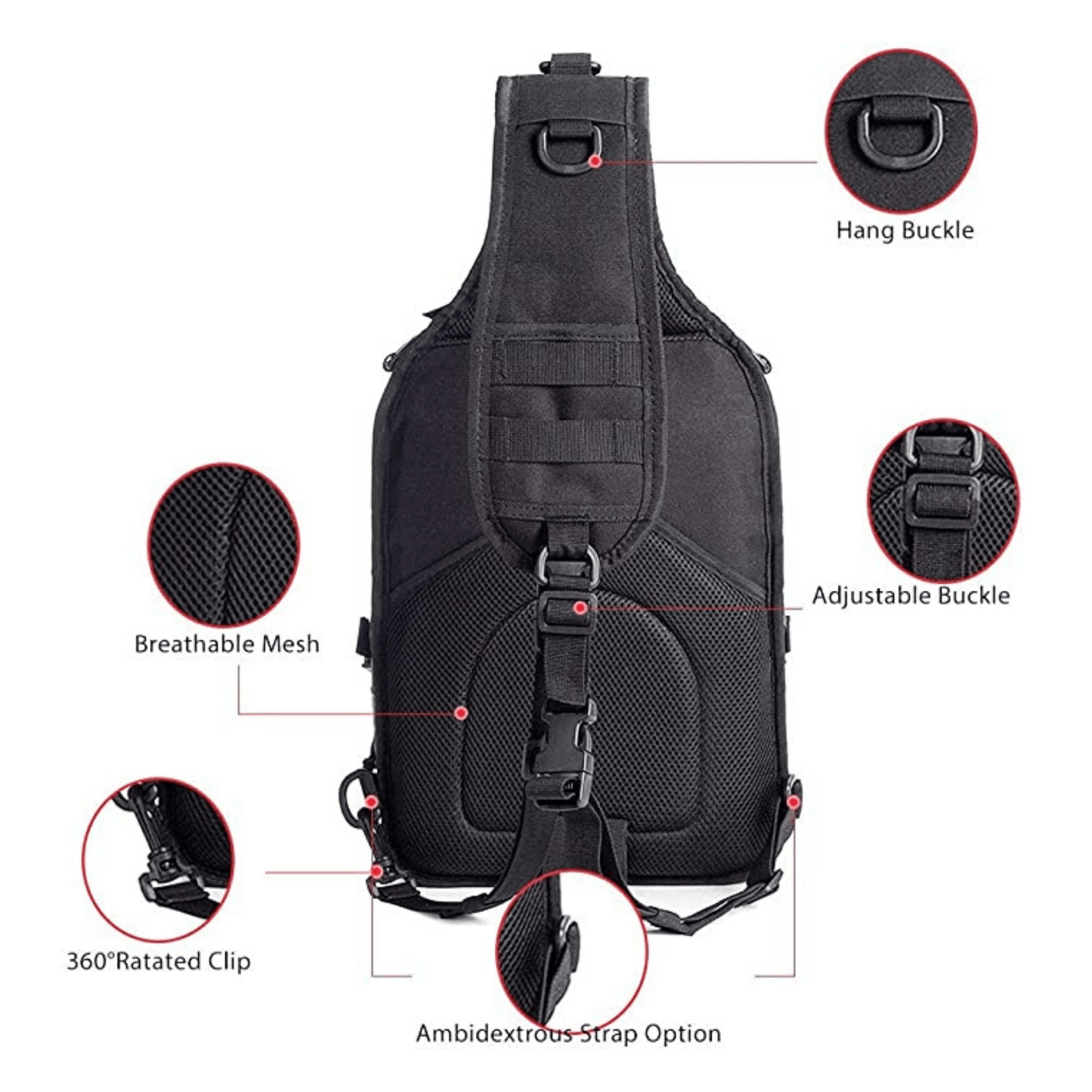 Tactical 15L Medium Sling Range Bag — Rebel Alienz Vegas