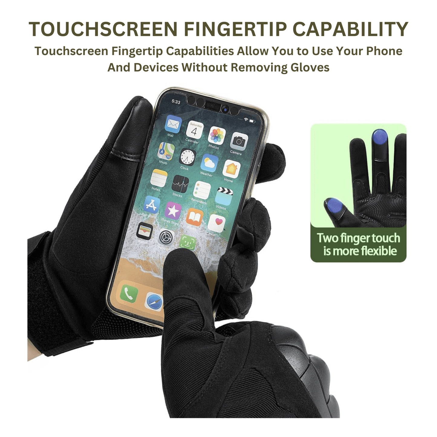 Airsoft Gloves for Sports, Paintball, and Motorcycling Touchscreen Fingertip — Rebel Alienz Vegas