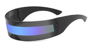 DLLCP01 Cyberpunk 2077 Futuristic Cyclops Cyber Punk Sunglasses — Rebel Alienz Vegas